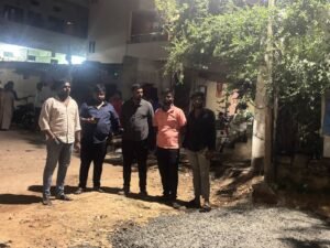 బాబుల్ రెడ్డి నగర్‌లో రోడ్డు నిర్మాణ పనుల నాణ్యత పరిశీలన
