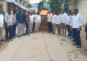 దుర్గా నగర్‌లో రూ.7.50 లక్షలతో సీసీ రోడ్డు పనులకు శ్రీకారం