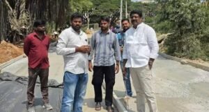 Rangareddy:  నూతనంగా చేపట్టిన సిసి రోడ్డు నిర్మాణపనులను పరిశీలించిన ఉప్పలపాటి శ్రీకాంత్